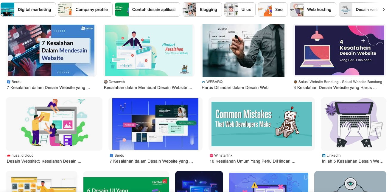 Kesalahan Umum dalam Desain Web yang Harus Dihindari