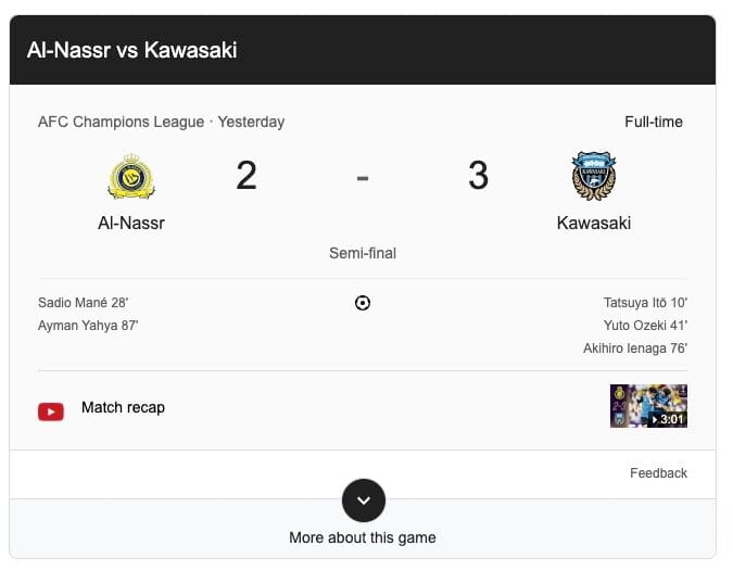 Drama 5 Gol! Al-Nassr Tersungkur di Hadapan Kawasaki Frontale