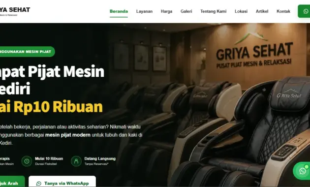 Griya Sehat - Tempat Pijat Modern Full Mesin / Syari